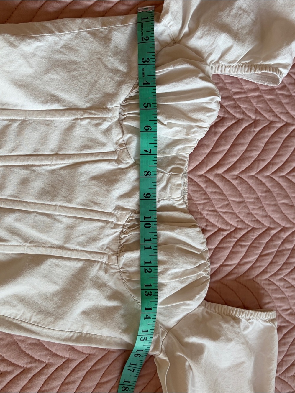 ASTR The Label Ivory Corset Puff Sleeve Linen Blend Crop Top Size S - Picture 9 of 10